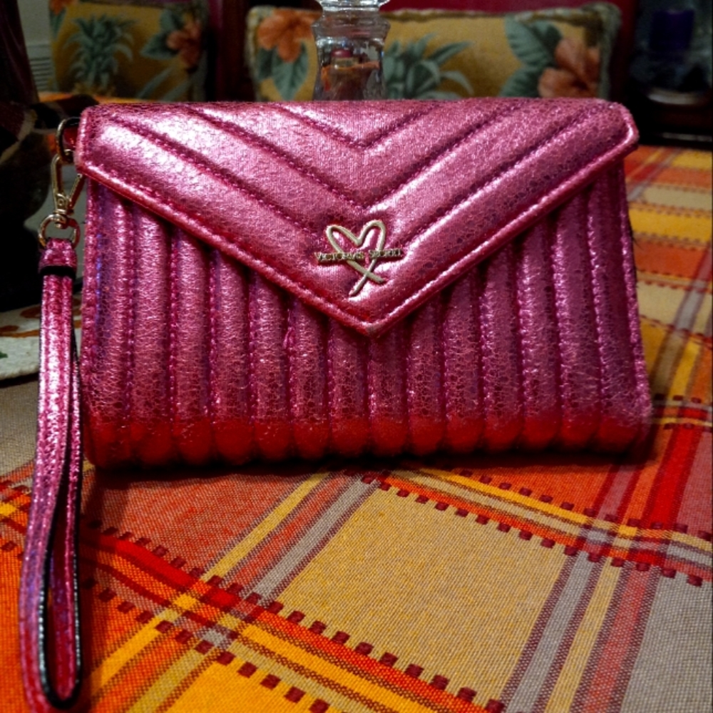 Victoria secret Wallet Metallic pink